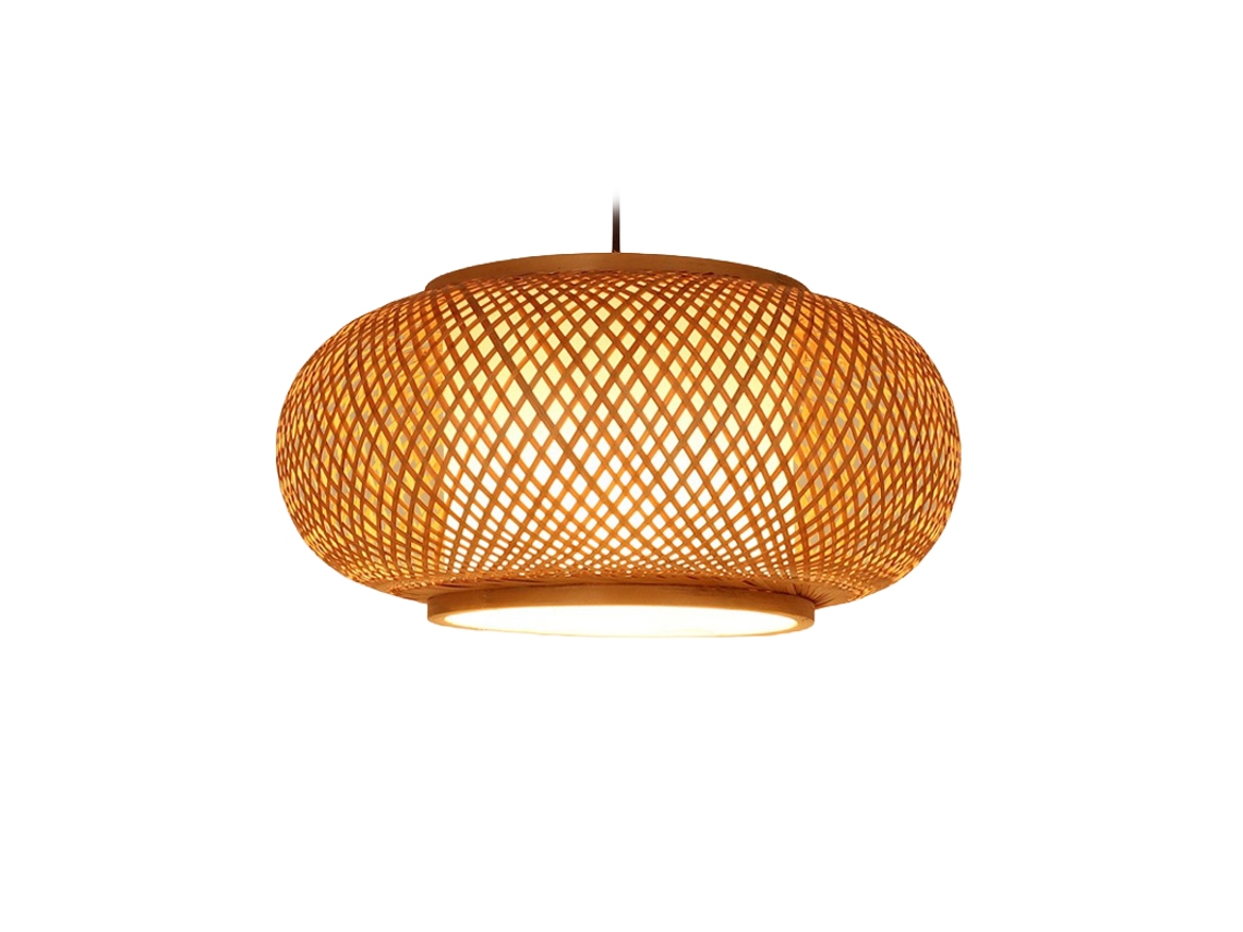 Lâmpada De Tecido De Bambu Laxiscreed Para Restaurante Japão, 40cm
