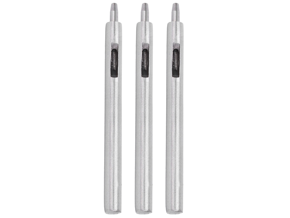 CONJUNTO de 3 perfuradores redondos de 3mm em aço liga YURU para artesanato em couro