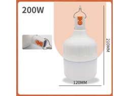 2026 bombilla Recargable Luz de Mercado Nocturno Luz de Puesto Exterior Hogar Emergencia Carga Usb