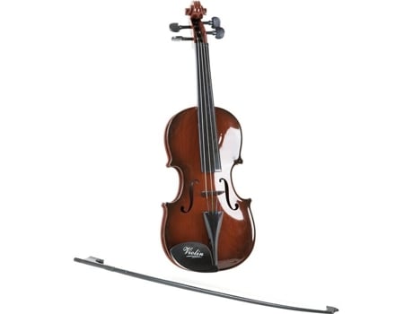 Violino Para Crianças Handelshaus Legler Pé Pequeno 7027 Plástico Com Aspecto De Madeira Arco Preto