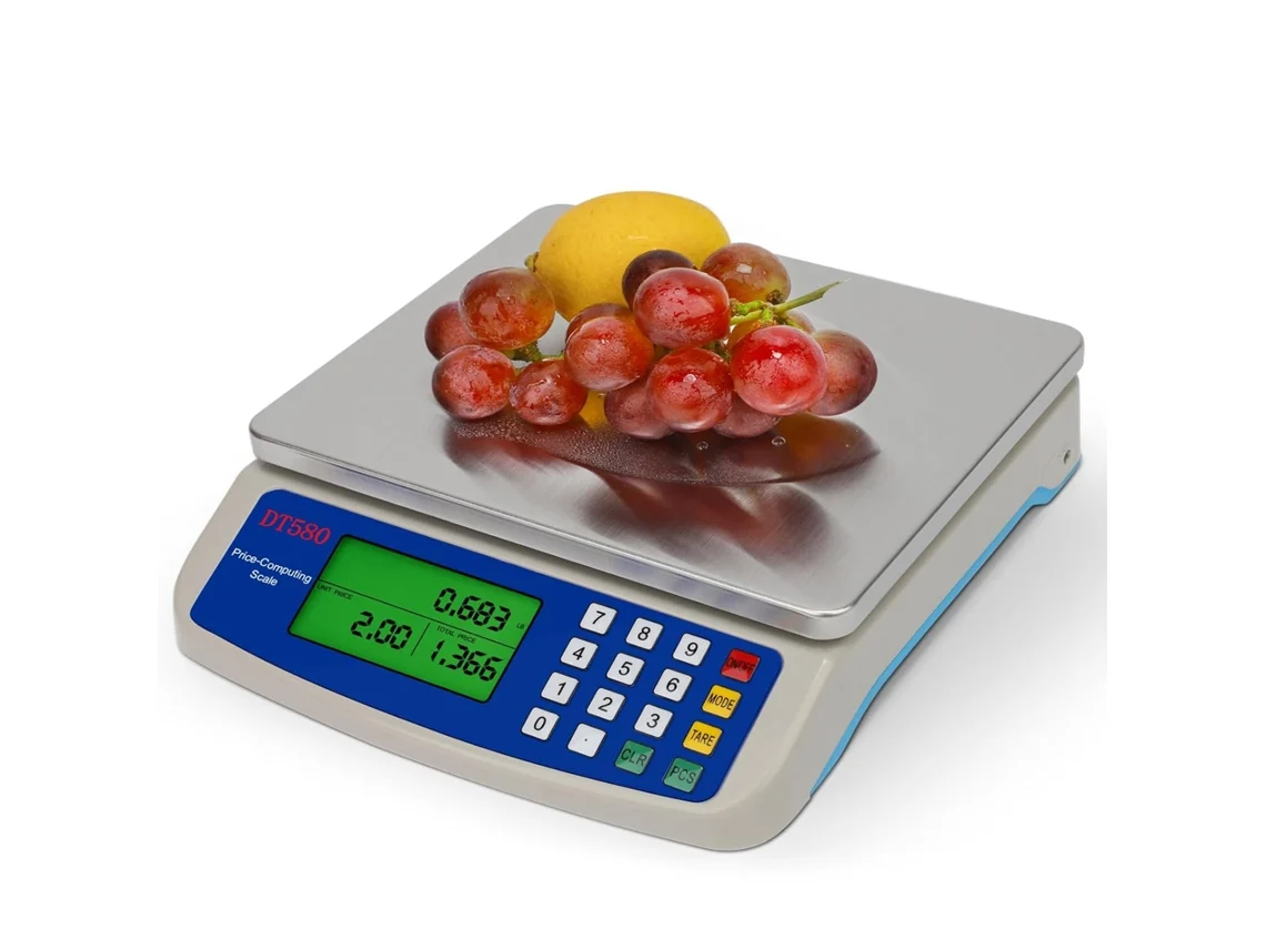 Balança De Cozinha Eletrônica De 30 Kg/1 G Em Aço Inoxidável. Balança Digital Para Alimentos. Balança Contadora Com Visor Lcd. Pil Aquaforge