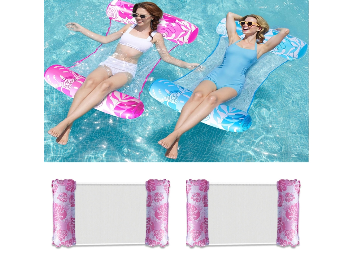 Boias Infláveis ​​para Piscina Para Adultos, Pacote Com 2 Unidades, Boias Multifuncionais 4 Em 1 Para Piscina, Boias De Piscina, Cadeiras De Descanso,