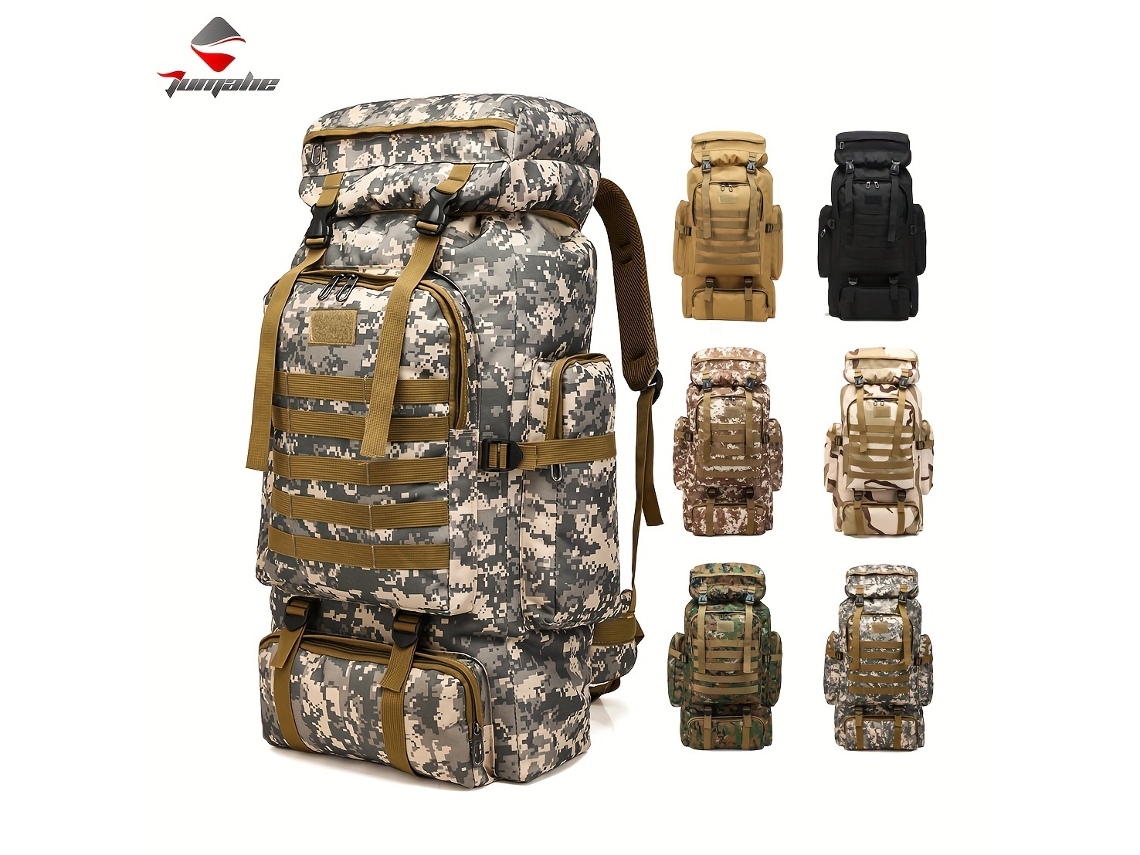 Mochila De Caminhada Dobrável Em Poliéster Com Fechamento Por Cordão, Verde (não Inclusa).