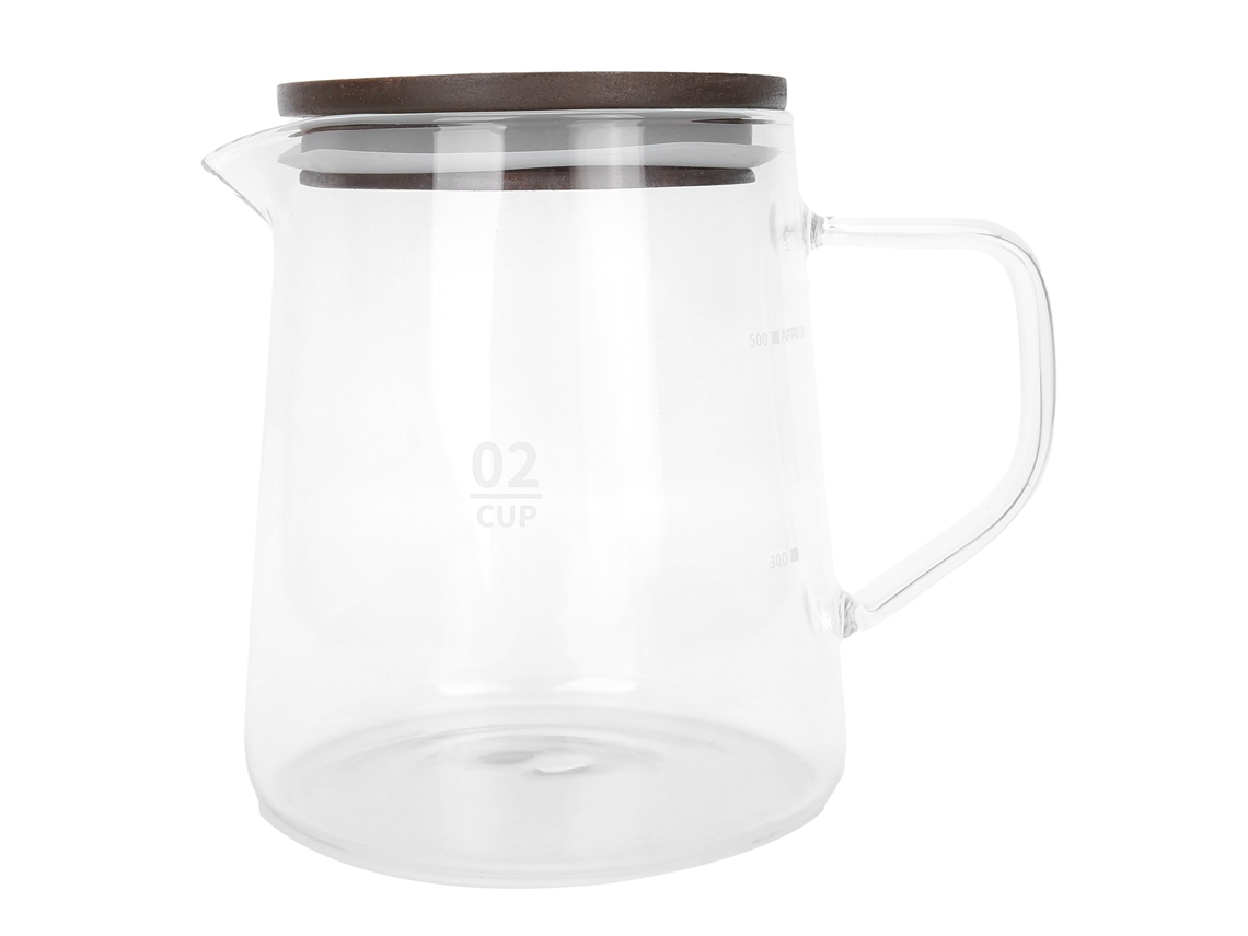 Recipiente Para Café Com Tampa Vidro Resistente Ao Calor Alça Com Isolamento Térmico Chaleira Para Chá Leite Suco Brilvibera (500 Ml)