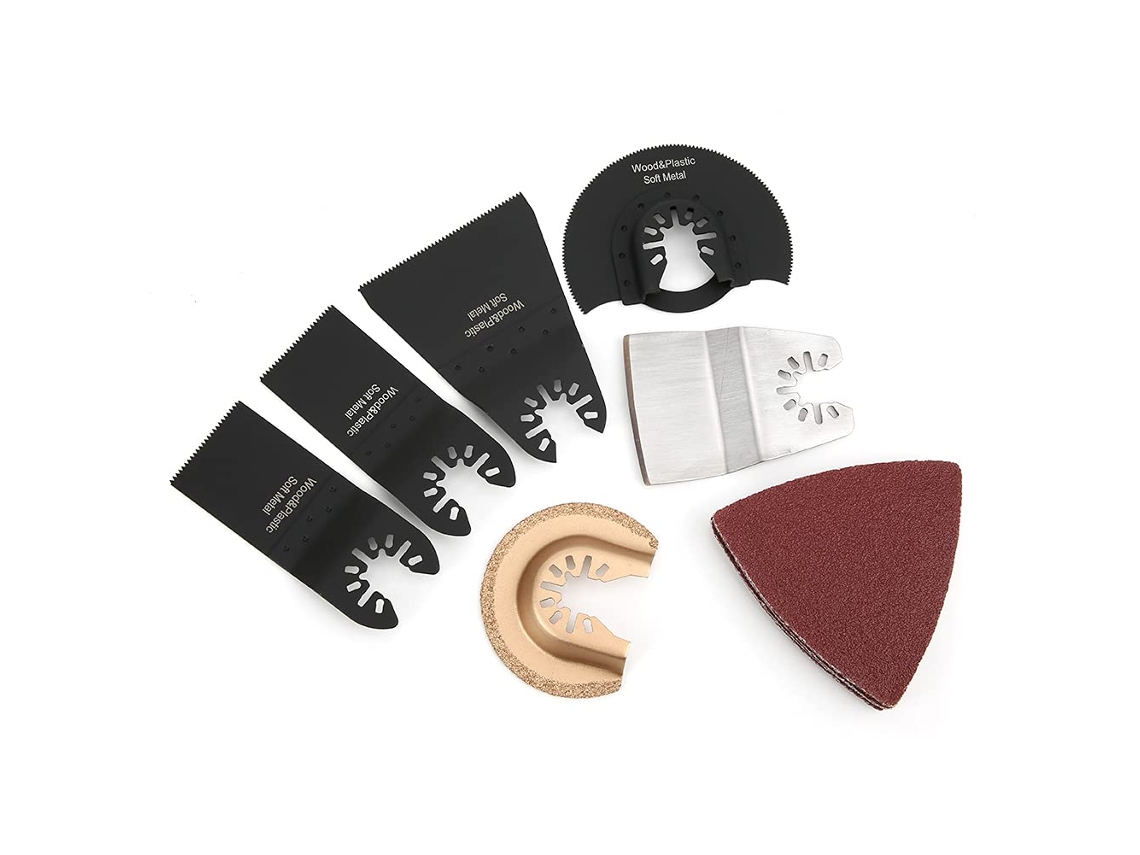 Conjunto De Lâminas Serra Oscilante Com Lixa, Acessórios Duráveis