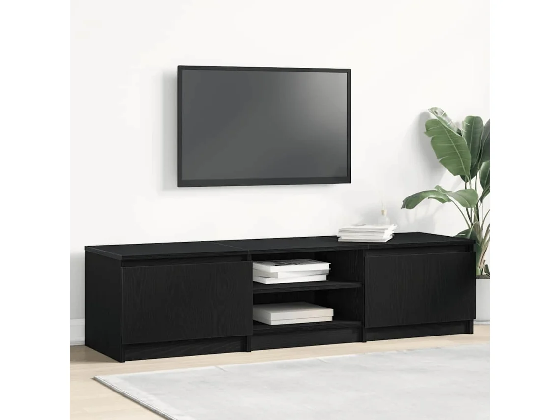 Vidaxl Móvel De Tv 140x40x36 Cm Derivados De Madeira Carvalho Preto