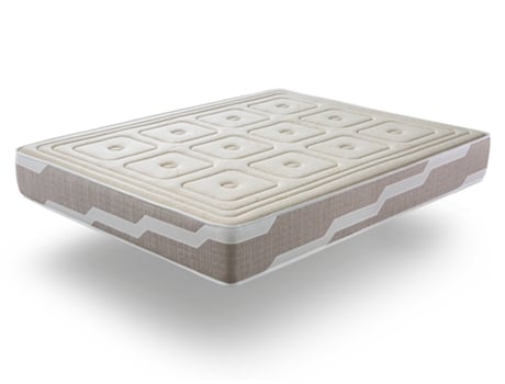 Colchão De Látex 200x200 Organic Natura Altura 27 Cm, Látex Natural E Molas Ensacadas