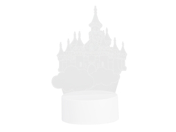 Luz Noturna 3d Castelo Led Usb Decorativa para Presentes e Casa 5v S/MARCA
