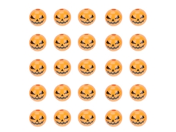 100 Peças de Acessórios Faça Você Mesmo com Contas de Madeira para Halloween ALLINLESS