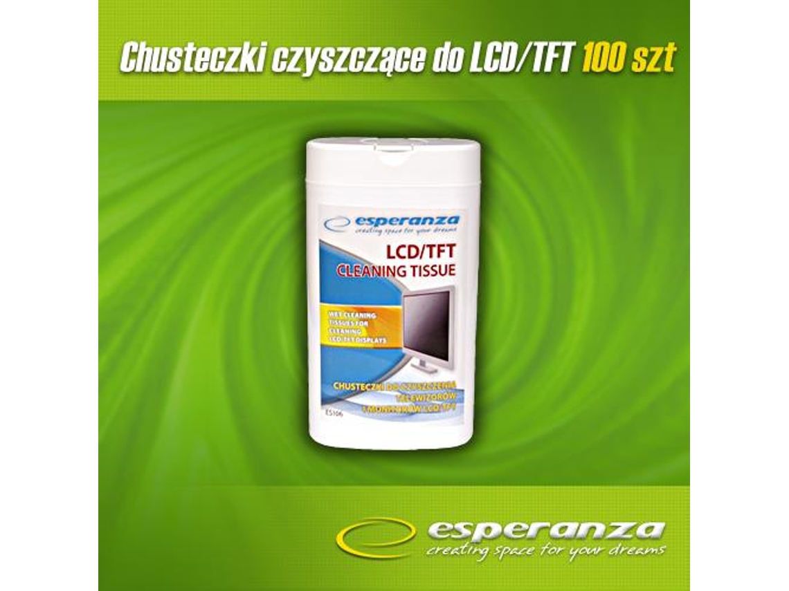 Lenços de limpeza ESPERANZA para telas LCD e TFT de informática