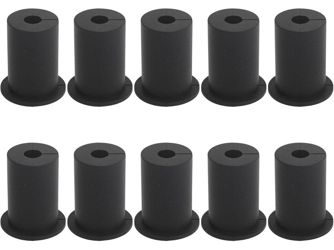 Kit De Roteamento Cabos Com 10 Peças Ilhós Silicone Premium Para
