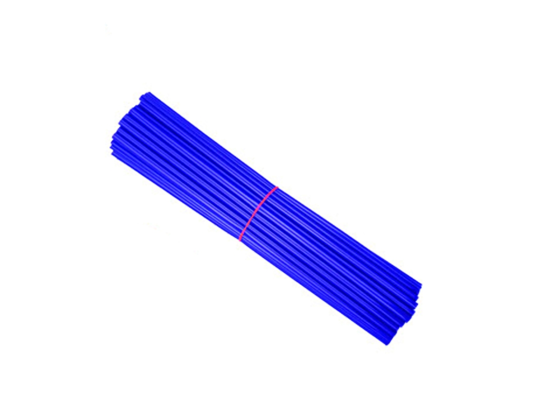 72 Pcs Fundas Para Rayos De Bicicleta 24cm Universal Cubiertas De Rayos Motocicleta Decoration Kit Azul Oscuro