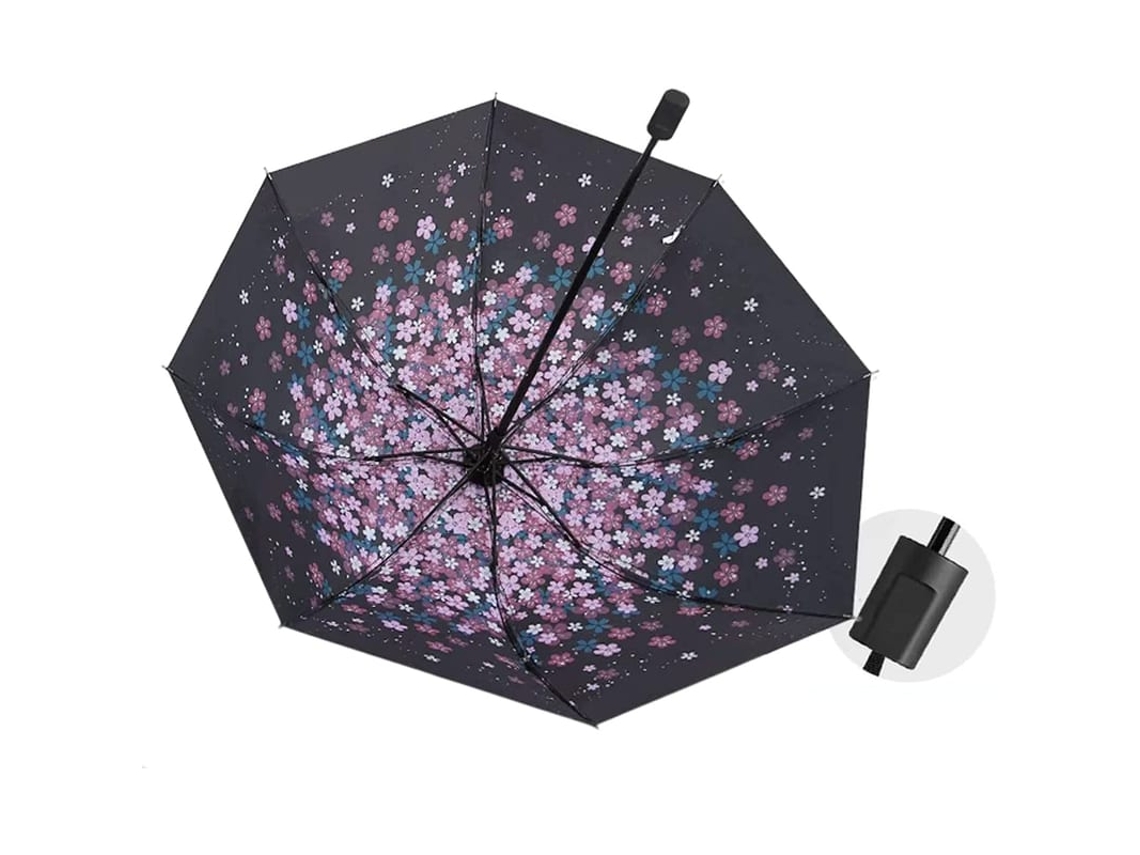 Guarda-chuva De Viagem Leve Para Sol E Chuva, Resistente Ao Vento, Plegável Compacto Para Homens Mulheres E Crianças