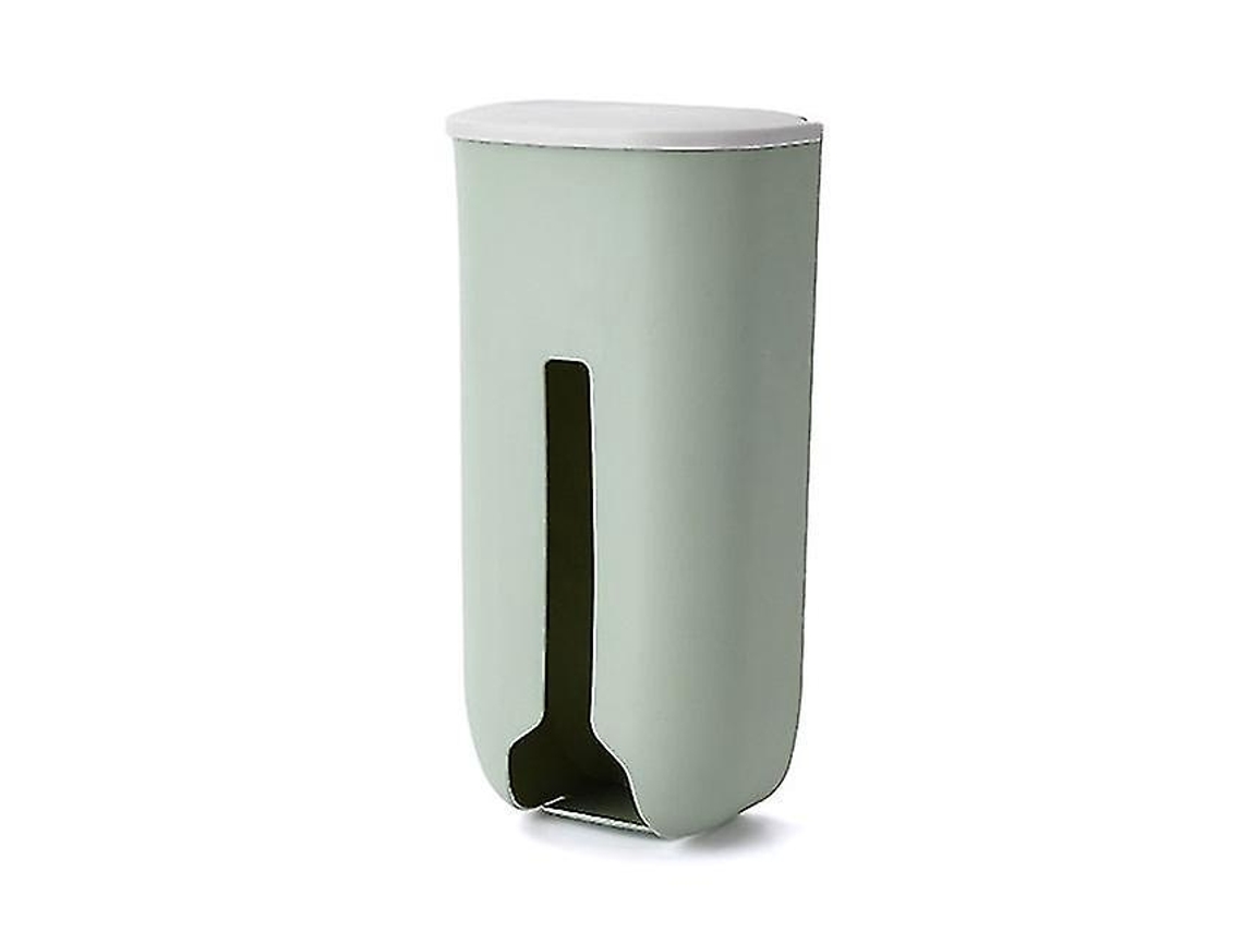 Lancheira de parede e suporte para saco de lixo Slowmoose verde claro