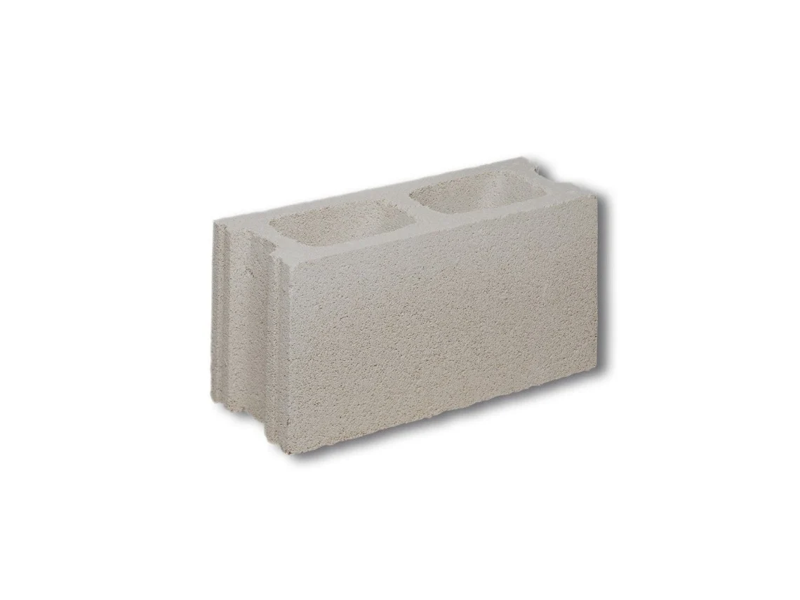 Bloco De Concreto Liso Com Repelente De Água Cinzento / H-liso / Palete 75 Unidades