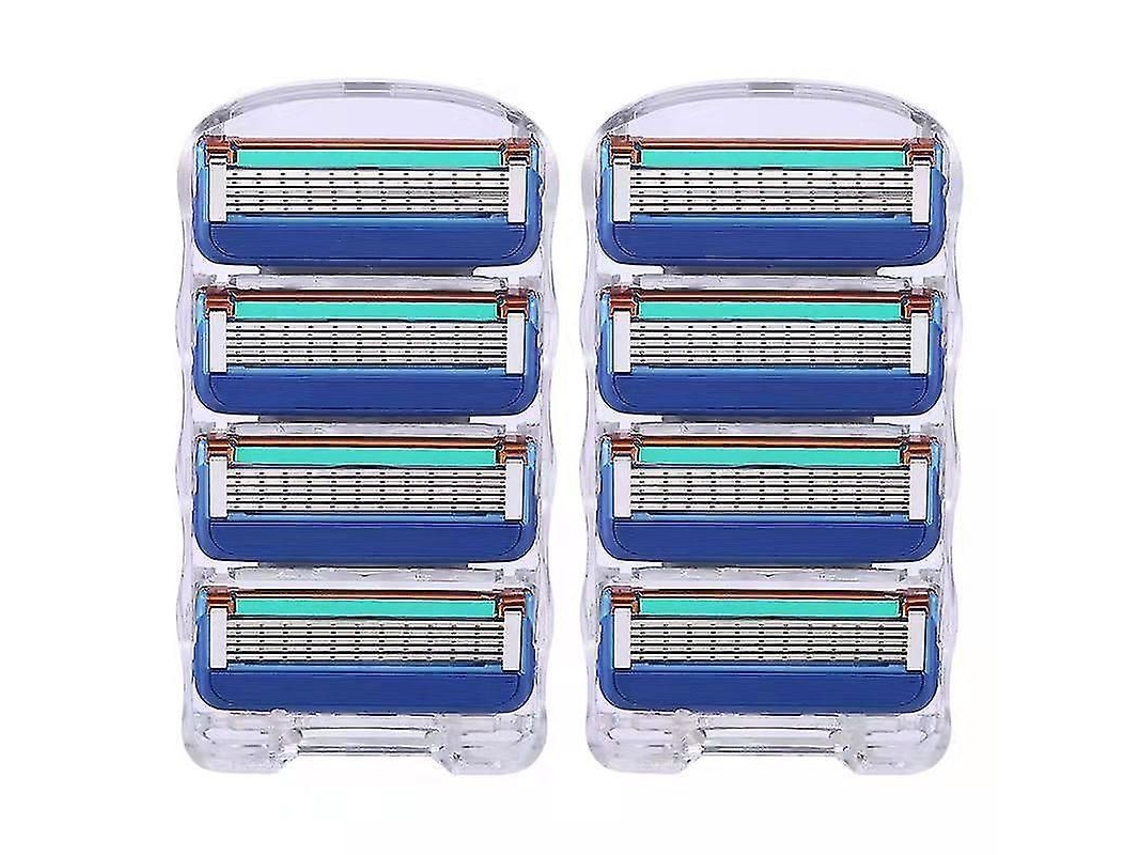 52 Lâminas de Barbear 5 Camadas Compatíveis com Aparadores Gillette Fusion para Homens