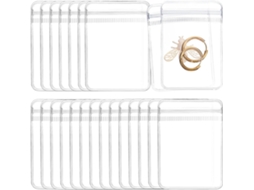 Garneck Pacote Com 200 Unidades De Sacos Transparentes Pvc Fecho Hermético, Tamanho 5x7cm, Ideais Para Joias E Doces