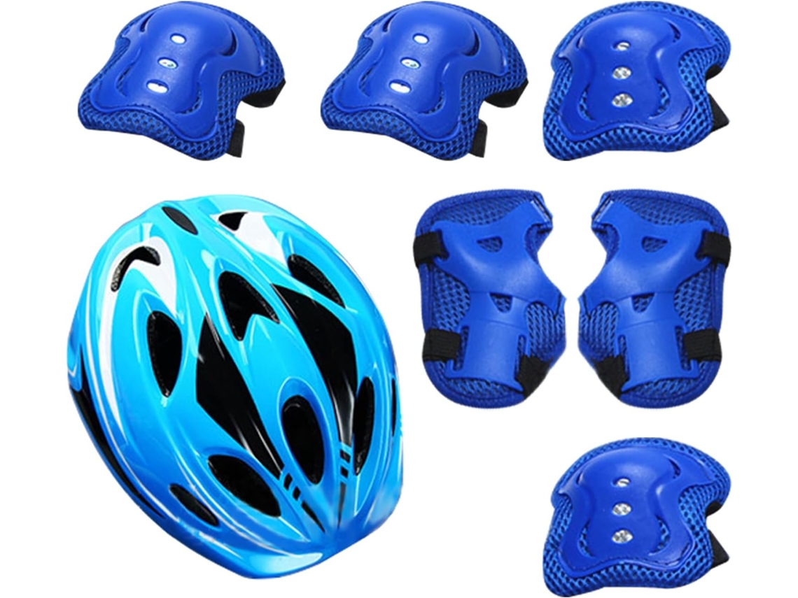 Completo De Capacete Para Patinação, Protetores De Pulso Gokoco