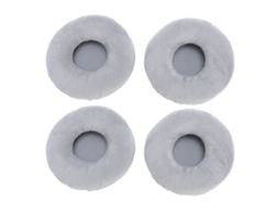 Almohadillas de Repuesto para Auriculares de 75 Mm, Espuma de Terciopelo, para Ath s200bt Sj33 Esw9 Es10, Color Gris, 4 Unidades.