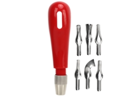 Yuru kit de Cortador de Gravura com Lâminas de Aço Inoxidável para Abóbora Madeira e Linóleo