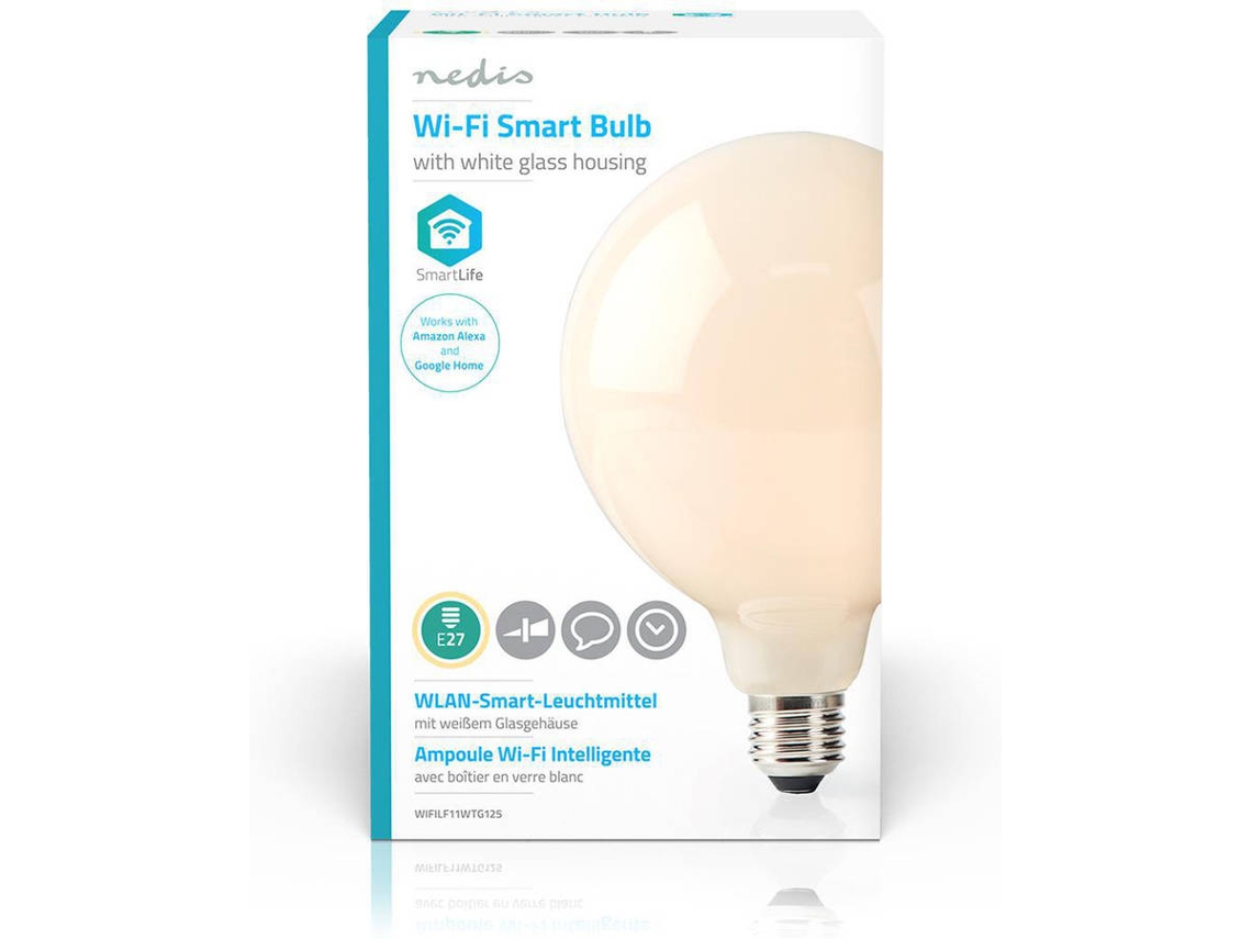 Lâmpada Inteligente LED Wi-Fi NEDIS Branco (E27 - Branco)