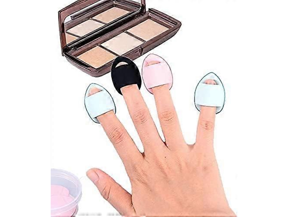 Esponjas De Maquiagem Ultramacias Para Base, Corretivo E Pó Mineral, Com Alça Para Esfumar Pó, 5 Unidades Everley891