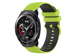 Pulseira De Silicone Quadriculada Bicolor Para For Honor Watch Gs Pro 22mm