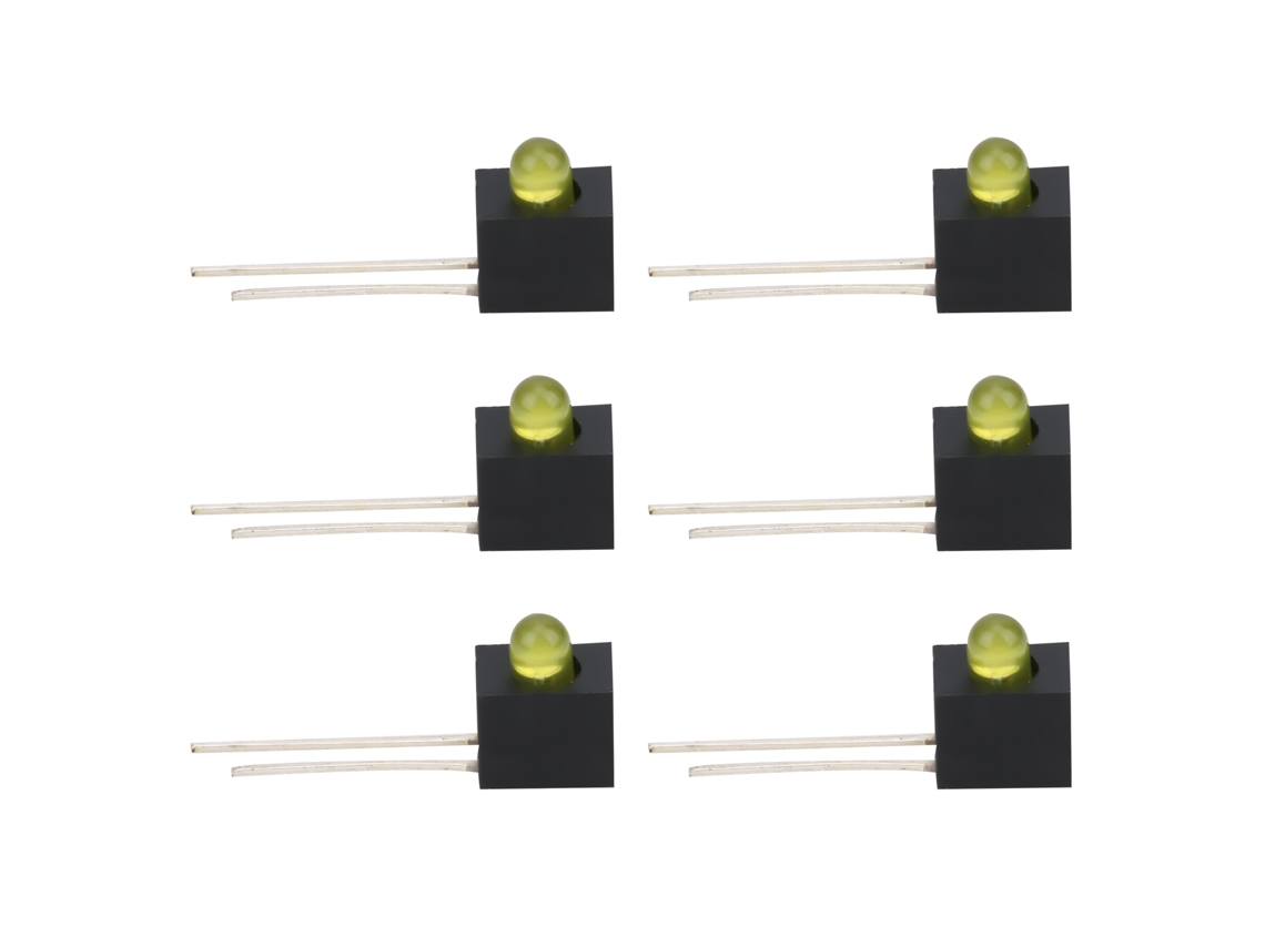 100 Suportes e Abajuros Led 3mm (90 Graus, Industrial)