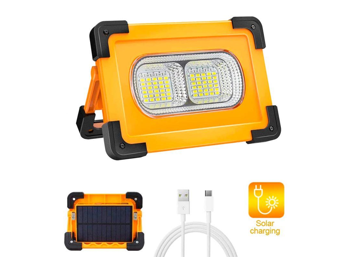 Projetor Solar Led LEDPLUS Portátil com Batería Power Bank 50W