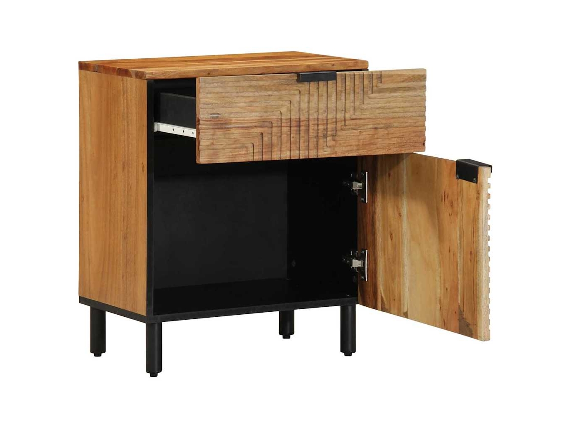 Vidaxl Armário De Cama Castanho 50 X 33 X 60 Cm