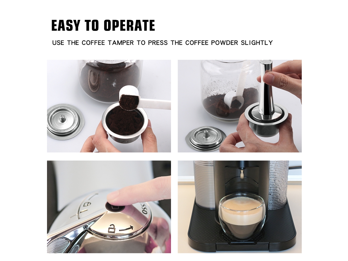 Tamper De Café Espresso 41mm Aço Inox Dolce Gusto