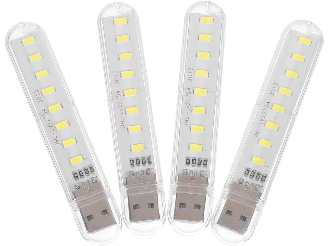 Luminária De Mesa Portátil Usb Popetpop, 8 Leds, 200lm, Luz Protetora Para Os Olhos, 7000k, Mini Luminária De Leitura