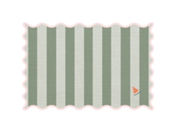 Individual 45x30cm Riscas Verde Kasa