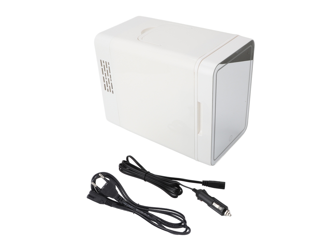 Refrigerador Mini Laxiscreed Com Luz Led Para Maquilhagem E Máscaras Faciais, 6l De Capacidade Portátil Para Casa E Carro