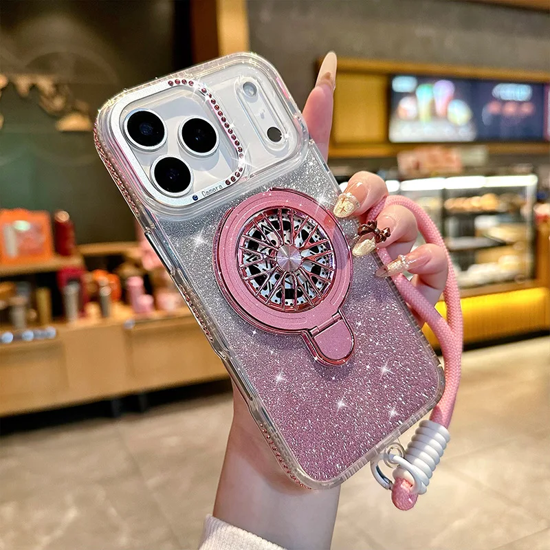 (rosa, Iphone 14 Plus) Capa Para Celular Com Design Magnético, Suporte, Resistente A Impactos E Acabamento Brilhante.