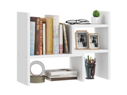 Prateleira de Mesa Modular, Organizador, 2 Peças, Mdf, Branco