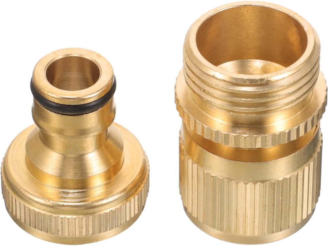 Conector Rápido De Latão Para Mangueira Jardim Com Rosca 3/4" E