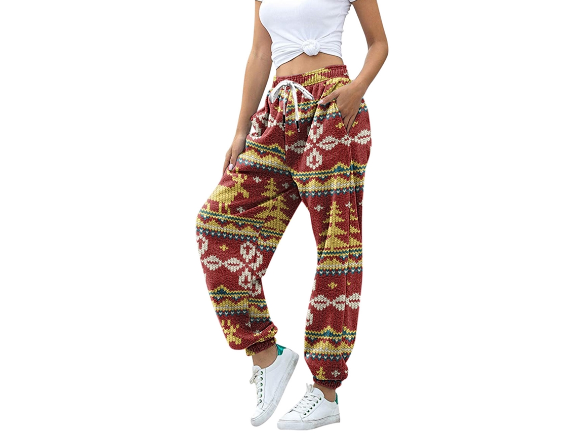 Laxiscreed Pijamas Natal Para Família Com Estampa Bonita E Manga Longa, Confortáveis, Tamanho Médio