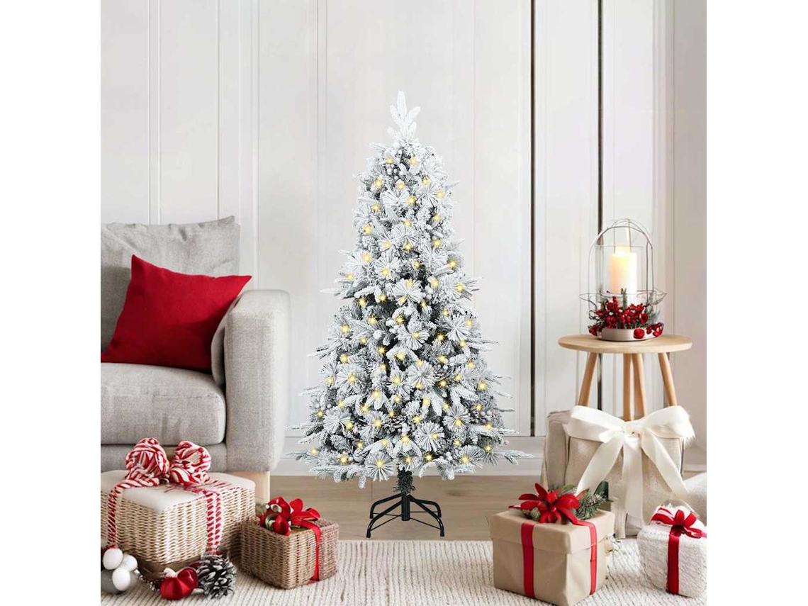 Vidaxl Árvore De Natal Articulada Artificial Verde 120 Cm Pe E Pvc