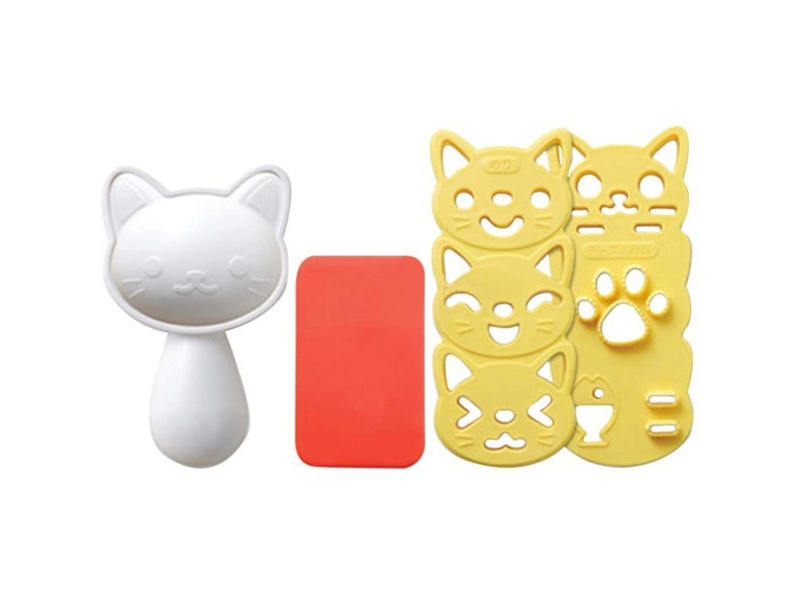 Faça Moldes De Arroz Em Formato Gato, Moldes Para Bolinhos De Arroz, Moldes Para Chocolate