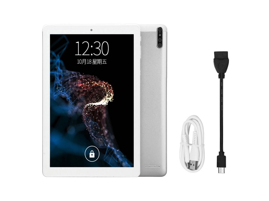 Tablet (wifi De Duas Bandas, Com Chamada) Tela De 10,1 Polegadas Android 11 6gb+128gb Prata