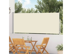 Vidaxl Toldo Lateral Retrátil Para Pátio 117x514 Cm Creme