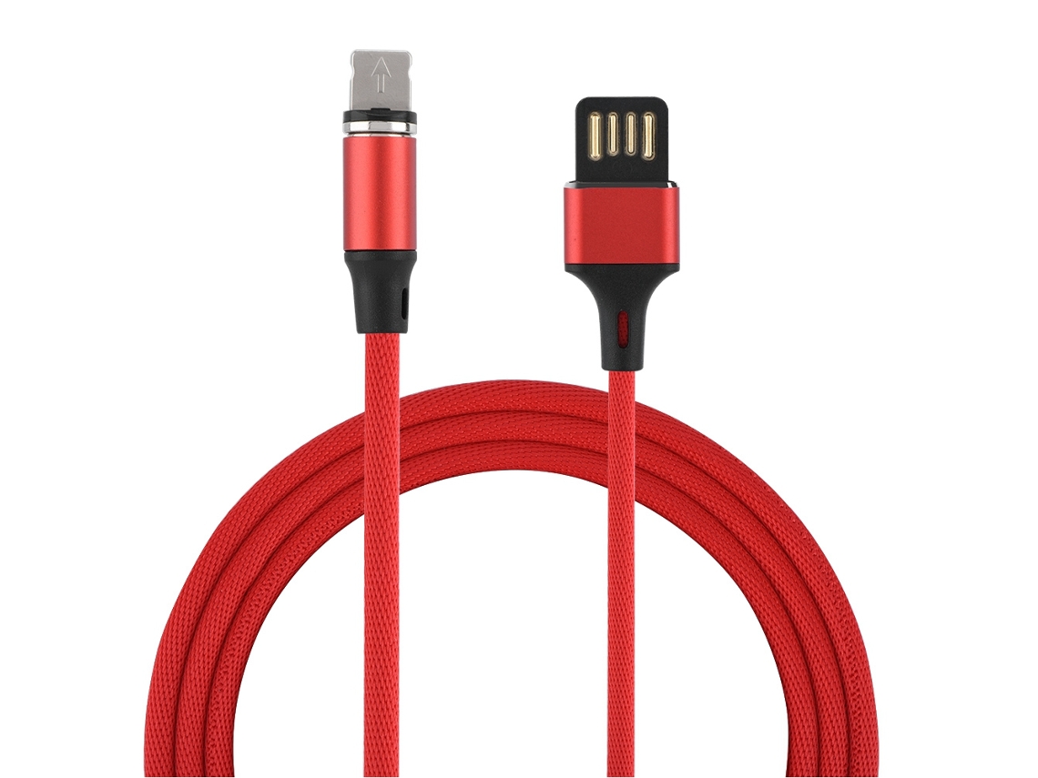 Cabo de Dados Novo Cabo Trançado de 1m da Apple Vermelha Exclusivo Lazada EOOCOO (carregamento Rápido Magnético)