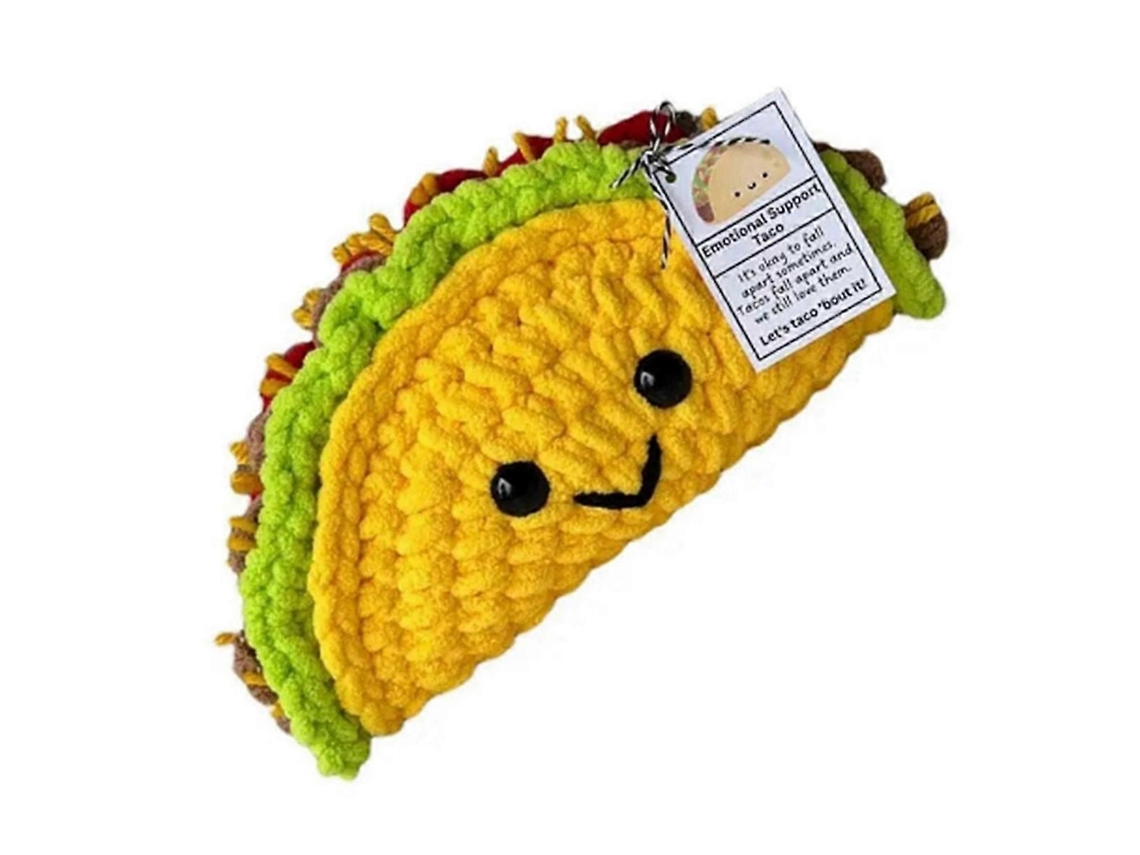 Boneco De Crochê Mini Taco De Apoio Emocional Pequeno