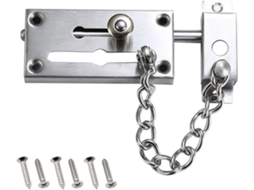 Corrente De Segurança Para Portas, Fechadura Antirroubo Com Corrente, Em Aço Inoxidável, Portas Entrada E Portões.