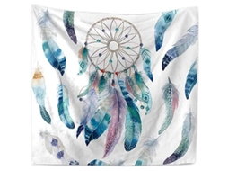 Tapestry Bohemio Pared Colgante Decoración Hogar Dormitorio 200x150cm Poliéster Lavable Versátil