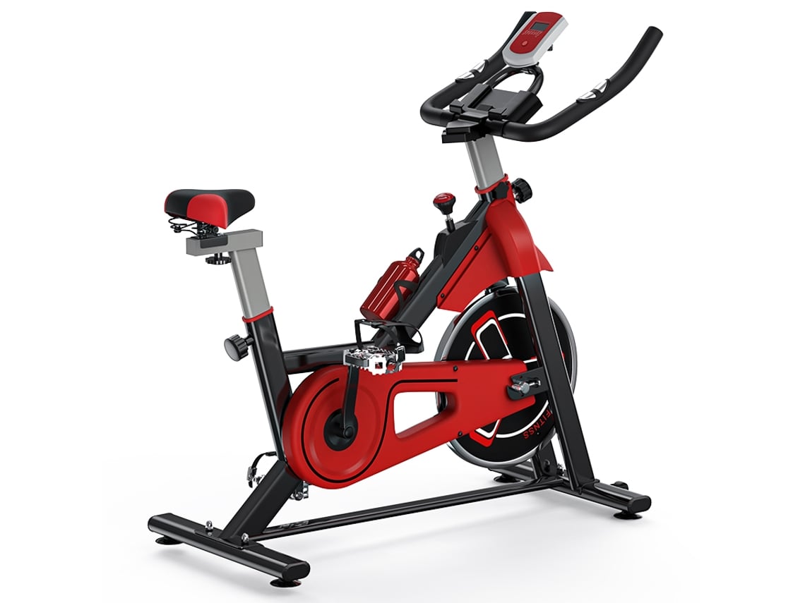 Bicicleta Magnética Indoor Bicicleta Estática Assento Ajustável Volante De  Inércia: 6 Kg Até 120 Kg 105X45.5X112Cm Vermelho BIGZZIA