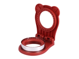 Cortador De Sanduíche Redondo Aço Inoxidável Vermelho