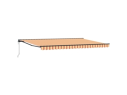 Toldo Retrátil Para Sol Vidaxl Amarelo Tecido (500x300 Cm)