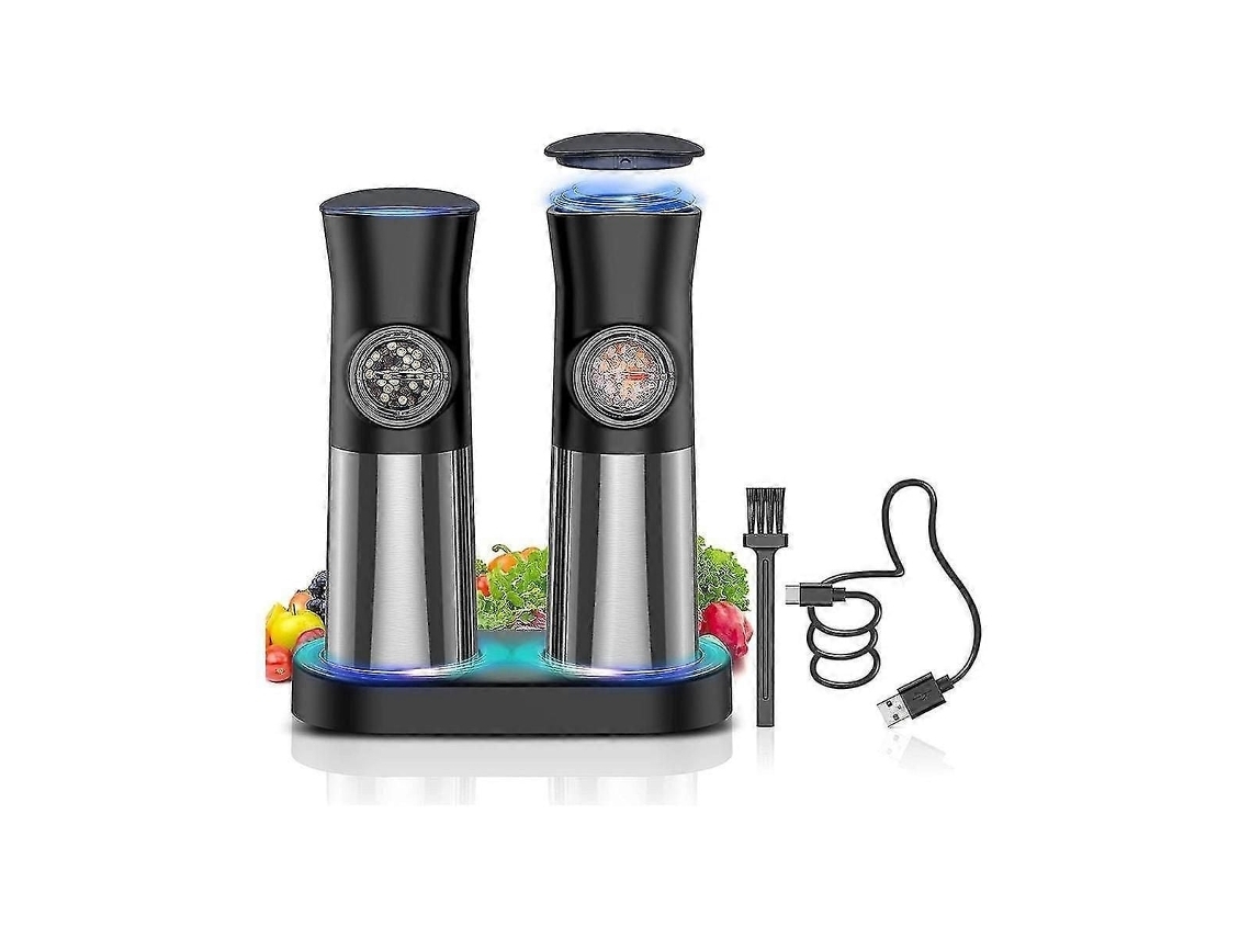 Moedor De Sal E Pimenta Automático Recarregável